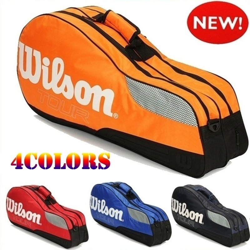 4 Colours Tennis Bag Brand Tennis Racquet Bag 4-6 Piece Rackets Tennis Bag Nylon Dacron Tennis Racket Racquet Backpack -40
