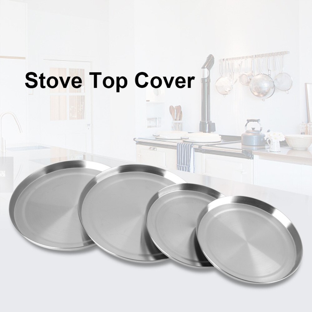 Originele 4 Stks/set Rvs Fornuis Top Brander Covers Fornuis Bescherming Deksel Koken Tool