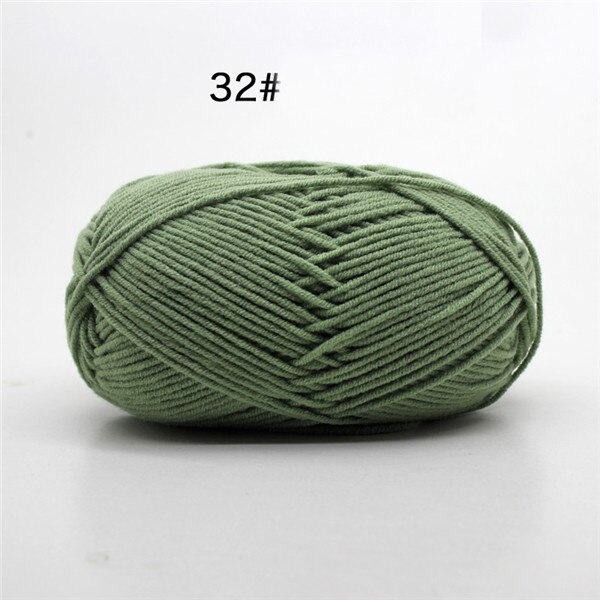 upgrade natuurlijke zijde melk katoenen garen dikke garen voor breien baby wol haak garen weave draad 4 Plys 50 g/stk: 32