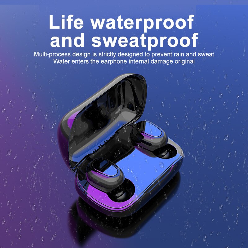 L21 Bluetooth Oortelefoon Draadloze Oordopjes 5.0 Tws Headsets Dual Oordopjes Bass Sound Voor Huawei Xiaomi Iphone Samsung Mobiele Telefoons