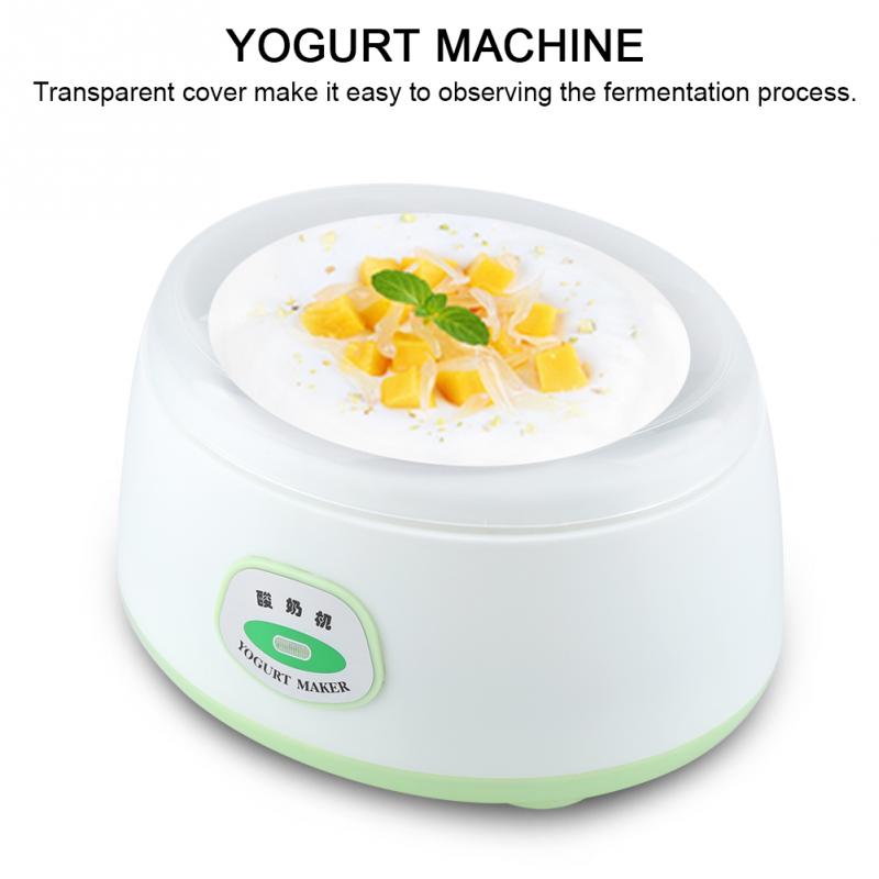 Máquina de hacer Yogurt eléctrico herramienta de bricolaje para utensilios de cocina Material de revestimiento automático máquina de hacer Yogurt de acero inoxidable