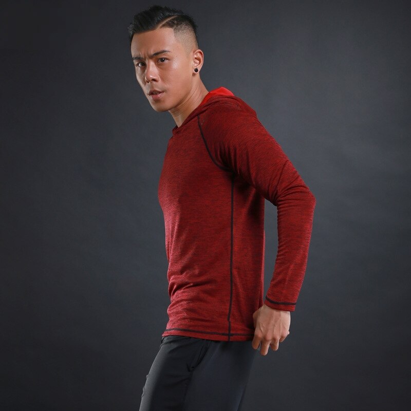 Pyöräilyalue miehet pyöräilytakit slim fit nuoret miehet hupulliset fitness ohuet takit ulkourheilu nopeasti kuivuva tuulitakki ylätakki