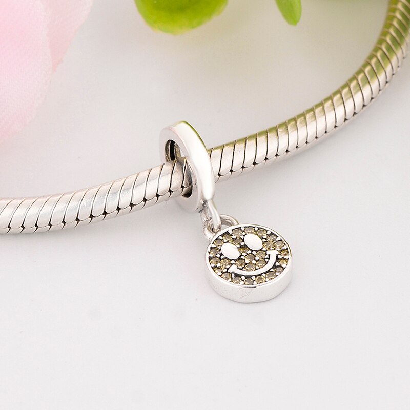 Price Authentic S925 Sterling Silver Beads My Smile Dangle Charm Fit Bracelet & Me Bracelet Pendant DIY Jewelry Women