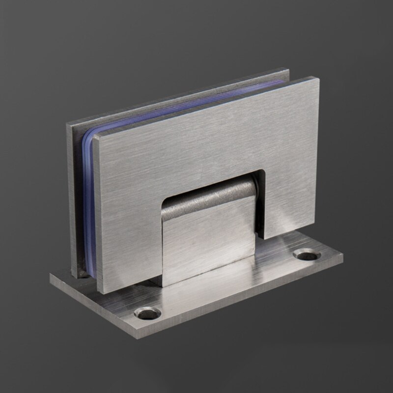 90 Degree Shower Door Stainless Steel Hinge Clamp Wall Bracket for 8-12mm Glass G6DA