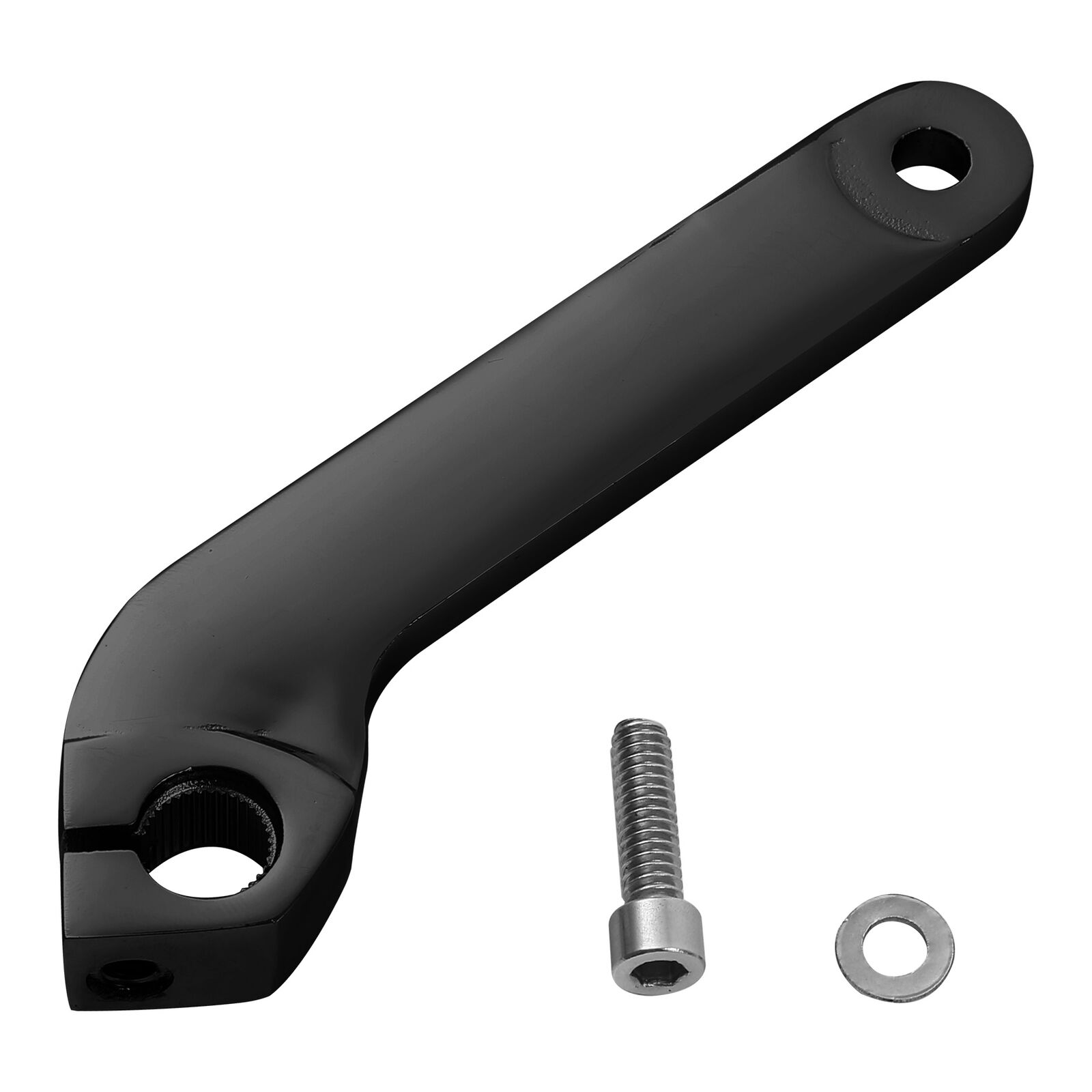 Motorcycle Inner Shift Shifter Arm Rod Lever Shaft Pedal Cover For Harley Street Glide Road King1984: Black Rod Lever