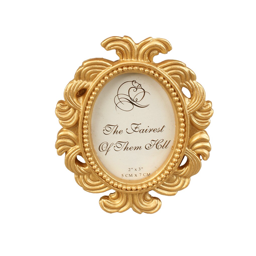 Floral Photo Frame Round Retro Frame Picture Frame Holder Wedding Party Family Decoration Year&#39;s: 07