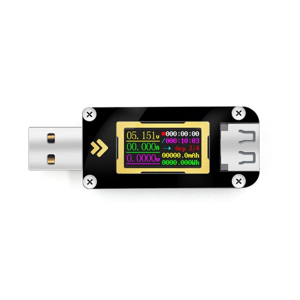2 Stück USB C Tester Messgerät Typ-C Multimeter Digital, 4