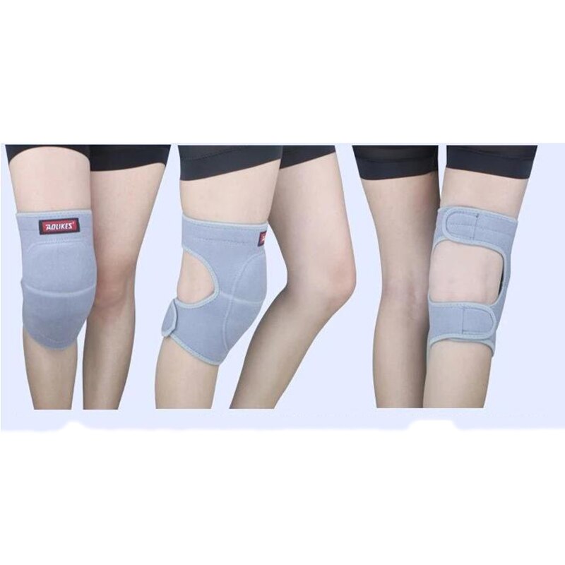 Dans kniebeschermers voetbal hardlopen slip kniebeschermers sport defensieve knieën buiten: Grijs / M