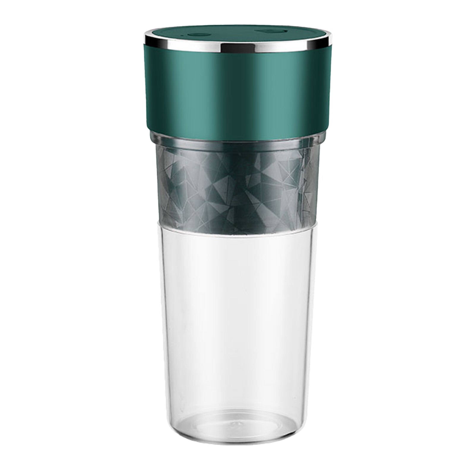 Exprimidor de frutas y verduras lavable, minilicuadora portátil recargable por USB, mezclador de batidos, exprimidor de naranja, 400ML: Verde militar