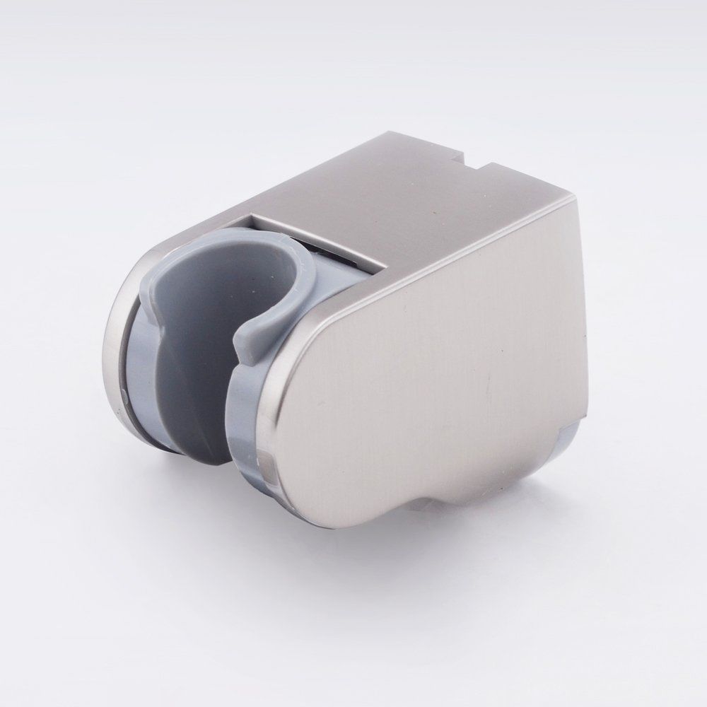 Bathroom Round Handheld Shower Head 304 Stainless Steel Brushed Nickel Connector Adjustable Wall Holder Set