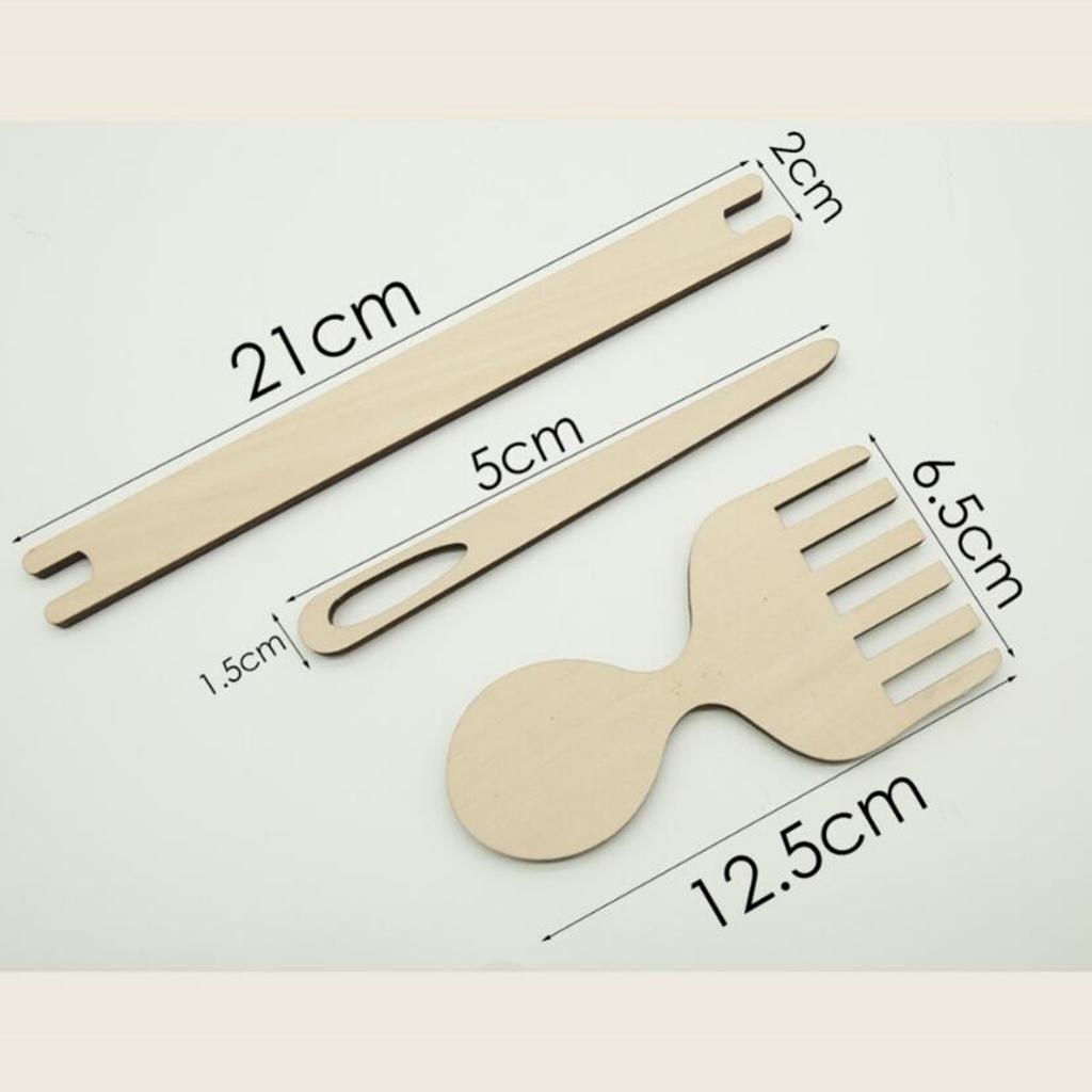 Lavievert Wooden Multi-craft Weaving Loom DIY Hand-knitting Toys For Kids
