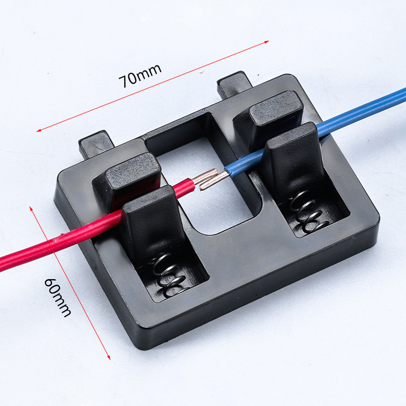 1pc Electric Wire Welding Fixture Holding Power Stabilizing Wire Holder Anti-Slip Dual Clamps Soldering Tool Accessories