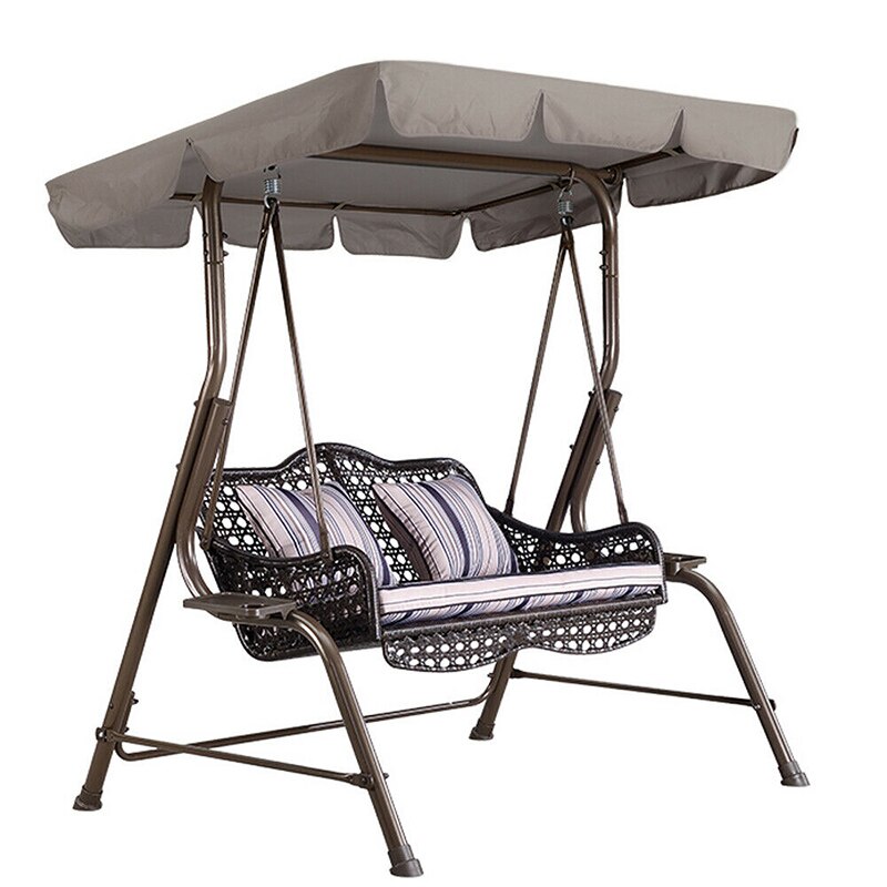 Swings Chair Awning Garden Courtyard Outdoor Swing Chair Hammock Canopy Waterproof Summer Roof Canopy Replacement Swing