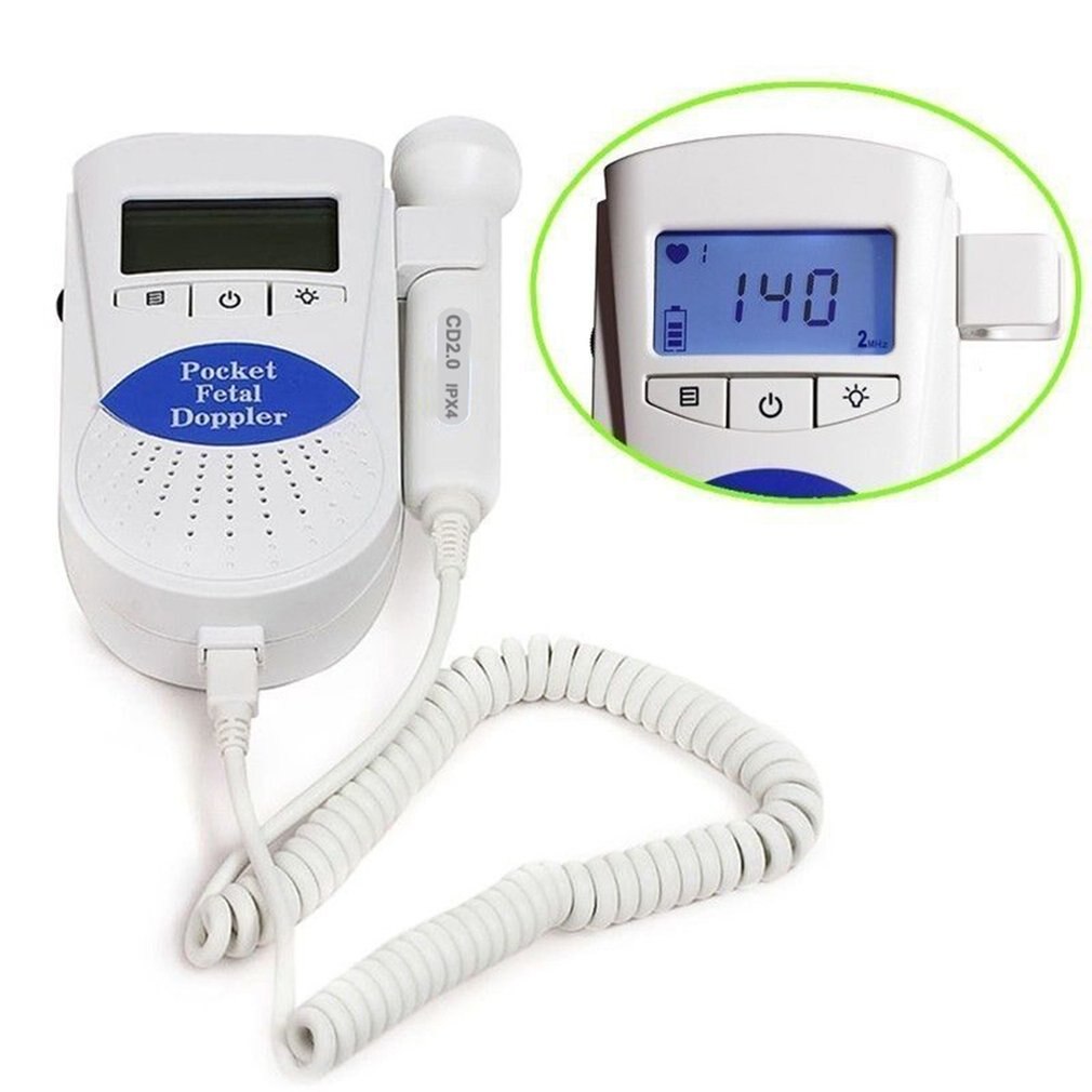 Lcd -näyttö vauva lcd -ultraääni -ilmaisin sikiön doppler prenataalinen sykkeen sykemittari