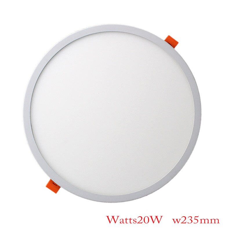 Square Round LED Panel Lights Ultra thin Recessed Downlight 6W 8W 15W 20W 220V Panel lamp Ceiling Lamp White/Warm white Patent: Round 20W / White