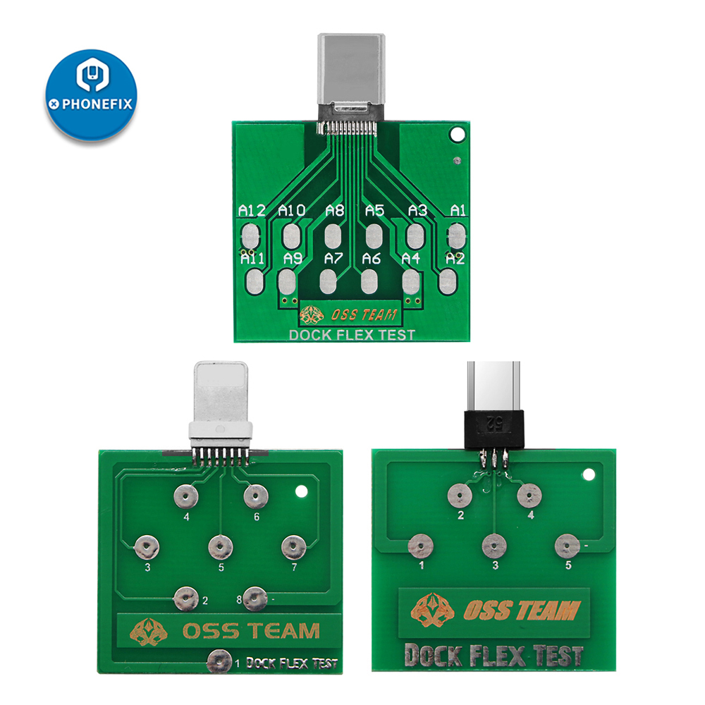 Carte de Test flexible de station d'accueil de prise arrière d'équipe OSS pour iPhone Android Micro USB type-c U2 IC outil de test flexible de station de charge de batterie