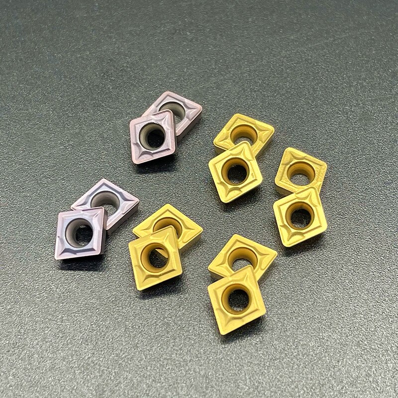 10 piezas CCMT 060204 CCMT 060208 VP15TF UE6020 US735 herramienta de fresado redondo interior CCMT 060204 Herramienta de fresado de herramienta de torno de hoja CNC