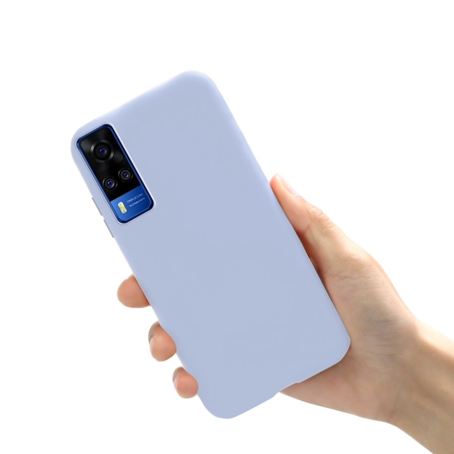 Einfache, weiche tpu-schutzhülle für vivo  y31 , stoßfeste hülle für  y51a y 51 y  v2036 31 vivoy 31 6.58 " funda: Vivo  y51 2020 dez / Lila