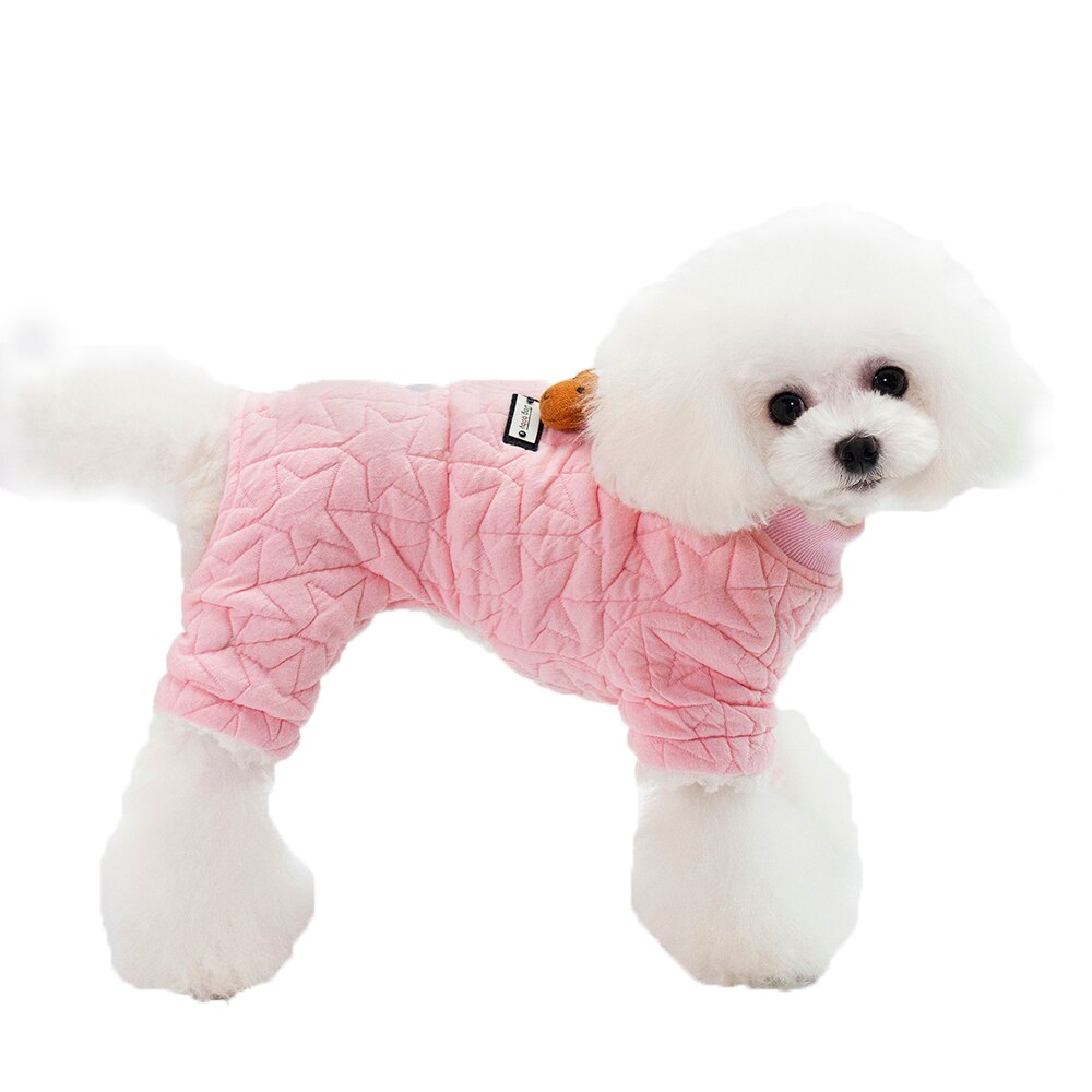 Soft homein warm pet dog winter clothes four legs dog coats with little sheep jackets for small dogs clothing