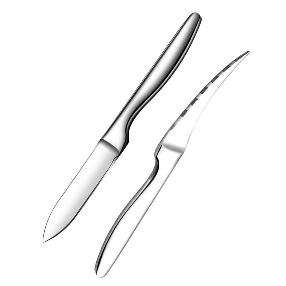 2pcs Oyster Opener Seafood Cutter Shrimp Line Cutter Seafood Shucking Tool