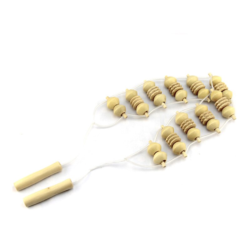 Massage Convenient Wooden Wheel Full Body Neck Back Leg Waist Roller Massage Theraputic Care Back Shoulder Spine Care Tools: back massage