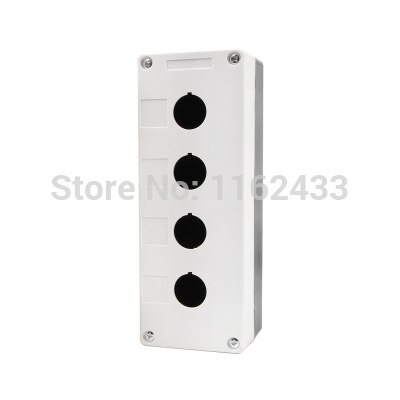 BX4-22 4 hole push button switch box for 22mm mounting hole push button: White