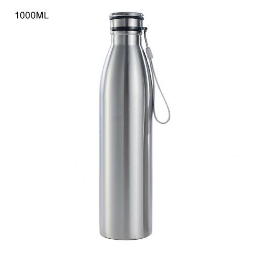 650/1000Ml Rvs Grote Capaciteit Draagbare Outdoor Sport Bidon: 1000ml