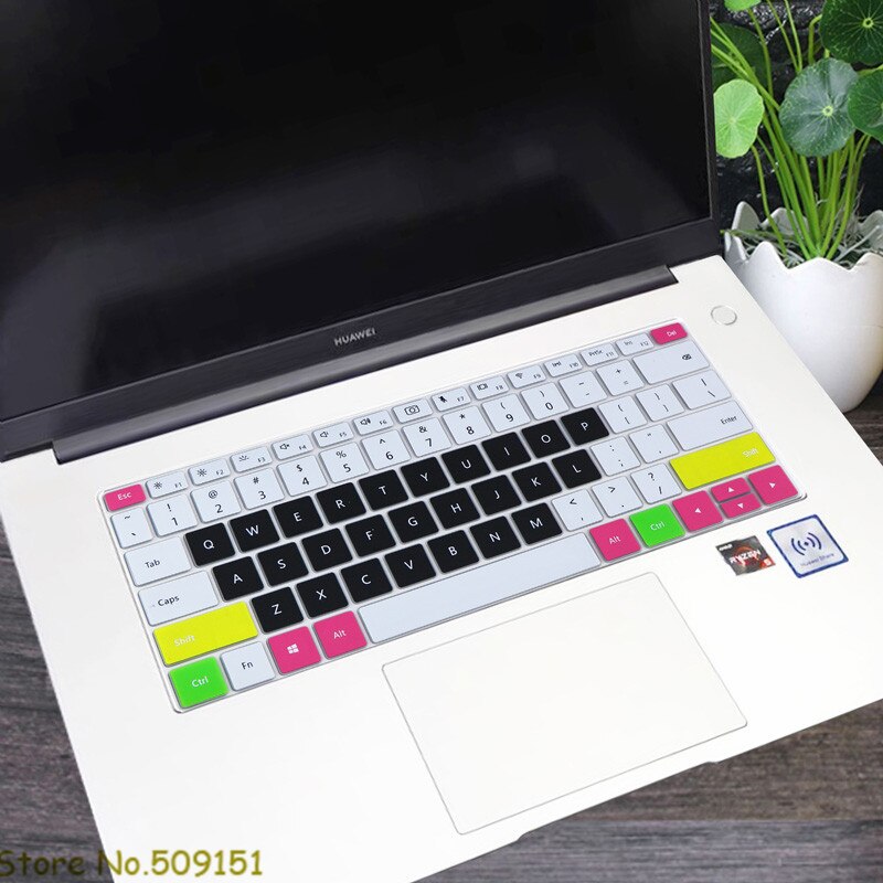 For Huawei Honor MagicBook 15 Laptop 15.6 inch Silicone Keyboard Skin Cover Protector MAGIC BOOK 15-inch: Candy black