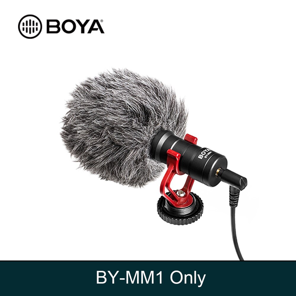 BOYA BY-MM1 Video Record Microfoon Compact VS Reed VideoMicro Op-Camera Opname Microfoon voor Sony A7 A9 A7S2 A7R2 a7III A7R3 A7M3: Default Title