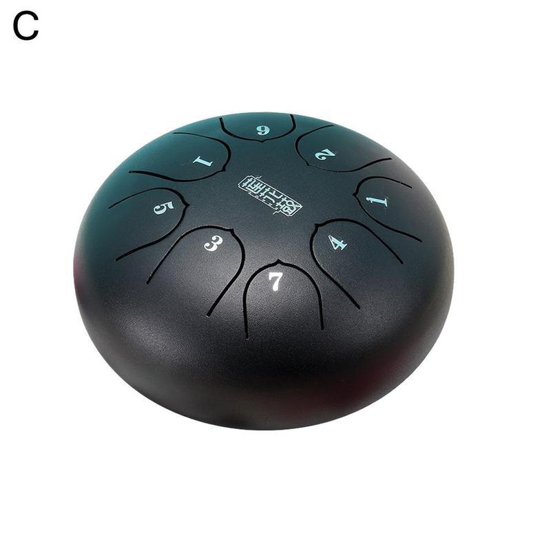 6 Inch Relaxing Music Drum Steel Tongue Drum Instrument Percussion Instrument Accessories Hand Pan Relaxing Music Drum: C