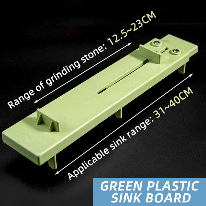 Whetstone Knife Sharpener Angle Guide Adjustable Sink Bridge Holde Correction Repair Stone Grinding Kitchen Accessories Tools: Plastic Sink  Green