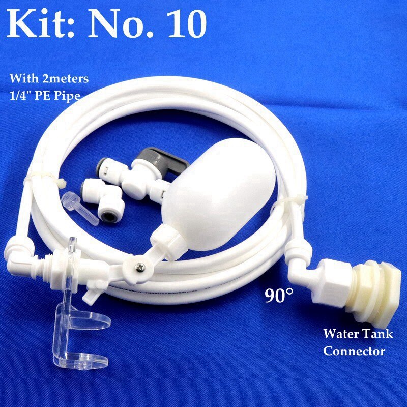 Fish Tank Hydrating Device Kits Automatic Filling Water Floating Ball Valve Aquarium Water Level Control System: Gold