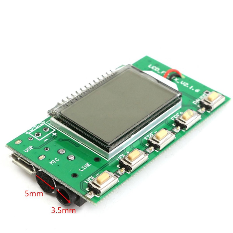 Hottest FM Transmitter Digital Module DSP PLL Wireless Stereo Microphone 87-108MHz