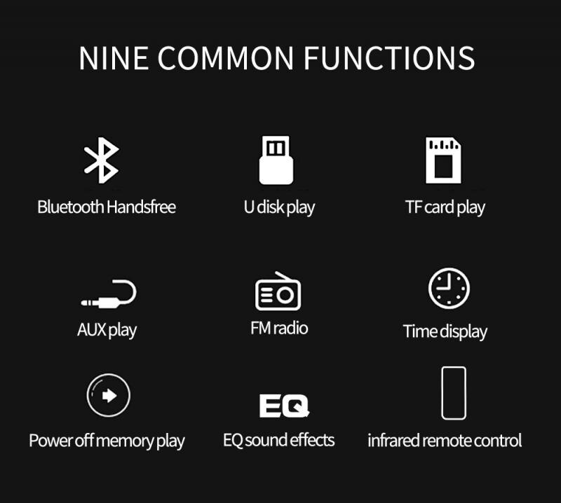 Car Radio Stereo Player Digital Bluetooth Car MP3 Player SWM 8013 Single 1DIN Car Stereo Head Unit Bluetooth USB2.0 AUX Radio