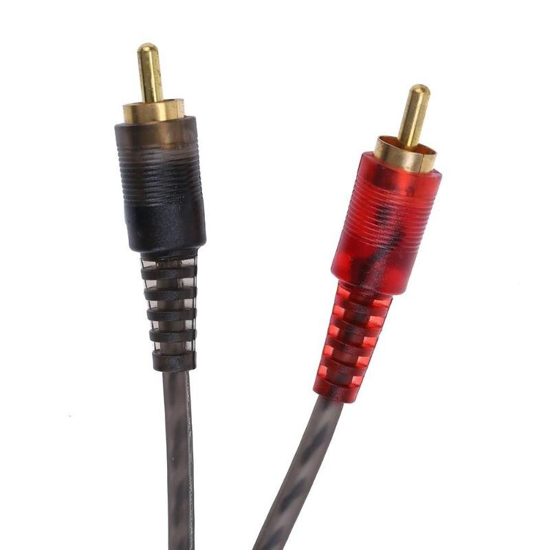 Car Audio 1 RCA Female to 2 RCA Male Y Splitter Cable Converter Cord Adapter Cable For Car Audio System MP3 For Phone