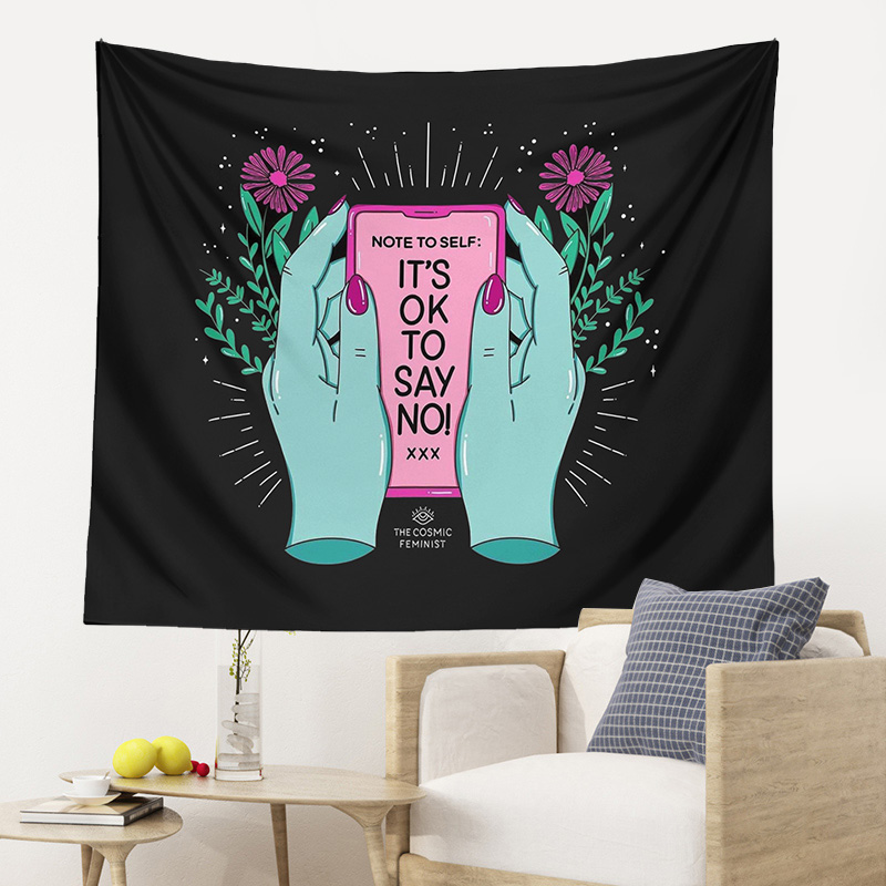 Simpkeely Mandala bloemen medaillon tapijt, geschetst bloem plant boho muur opknoping, bohemien hippie wandtapijten voor slaapkamer woonkamer slaapzaal woondecoratie - 150 cm x 200 cm (mosterdgeel