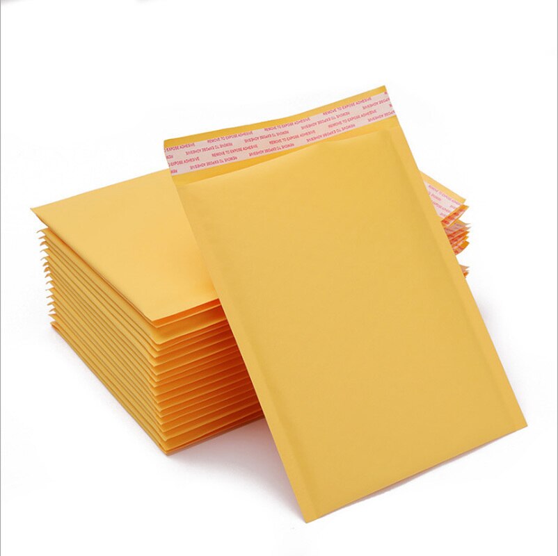 11*15cm Kraft Paper Bubble Envelopes Bags Padded Mailers Envelope With Bubble Mailing Packaging Bag Wrap Storage