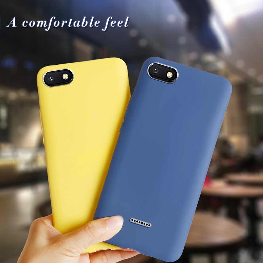 For Xiaomi Redmi 6A Case Cover Lovely Cute TPU Phone Case For Funda Xiaomi Redmi 6A A6 Candy Color Soft Silicone Cases Cover Bag