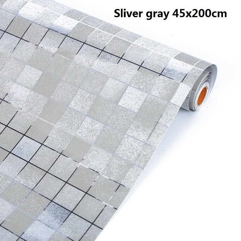 Autocollants muraux en PVC brillant imperméable | 1M/rouleau, autocollant mural pour armoire, papier peint auto-adhésif Contact d'armoire pour meubles, salle de bain, cuisine: B2