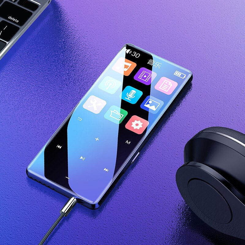 Lecteur MP3 Bluetooth en métal HiFi, baladeur Audio Portable avec haut-parleur, Radio FM, enregistreur de livres électroniques, lecteur de musique