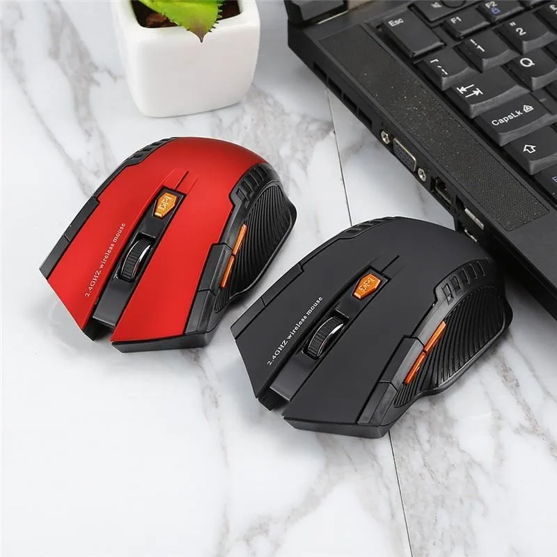 2,4 GHz draadloze optische gamemuis voor pc-laptopcomputer USB-ontvanger Mini draagbare muismuizen