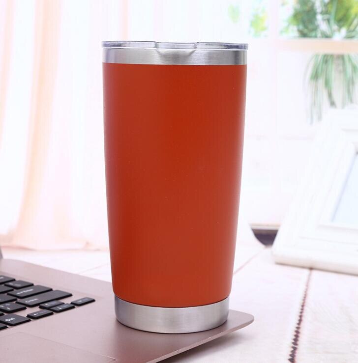 20 unzen Edelstahl Vakuum Isolierte Becher mit Deckel-Doppel Wand Reise Becher Wasser Kaffee Tasse für Eis Trinken & heißer Getränke: 1