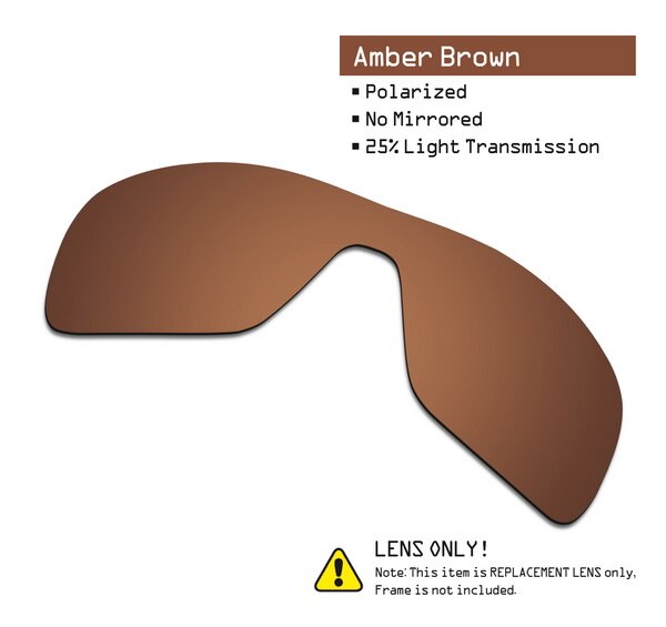 SmartVLT Polarized Replacement Lenses for Oakley Turbine Rotor Sunglasses - Multiple Options: Amber Brown