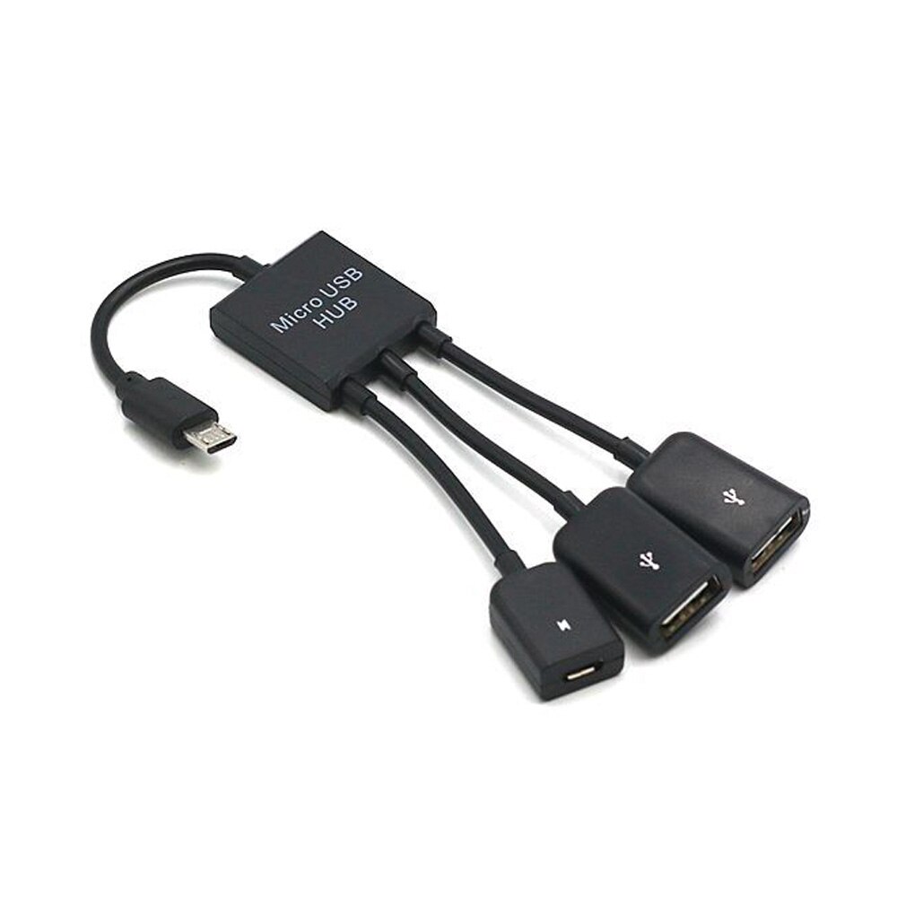Yubeter usb hub mikro usb otg stik splitter support til android smartphone tablet usb drev opladning usb hub kabel adapter