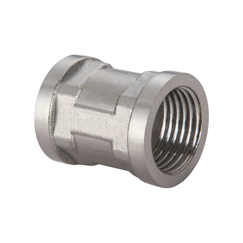 DN15 1/2" BSP Female Female Coupling 201 Stainless Steel Pipe Fitting Connector Plumbing Adapter Length 32mm