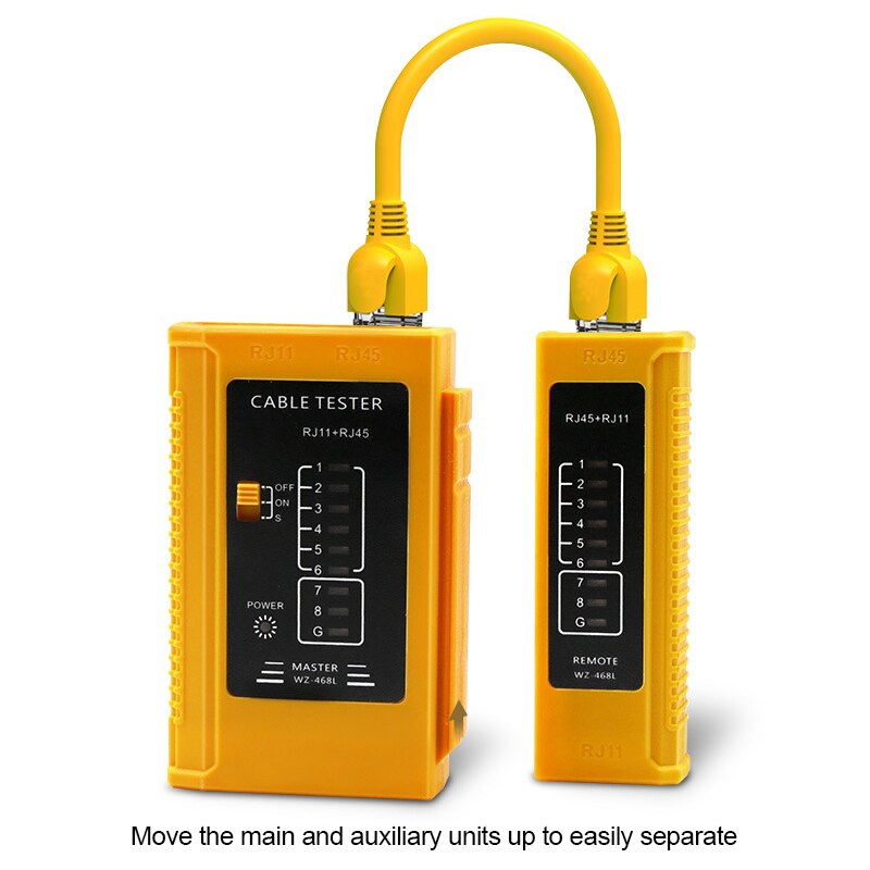 RJ45 RJ11 Cable Lan Tester Network Testing Tools Ethernet LAN Networking Wire Cable Telephone Line Tester Tracker Network Repair