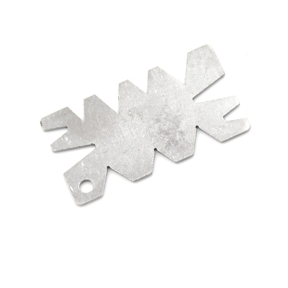 1Pc Sliver Stainless Steel Screw Thread Cutting Angle Gage Gauge Measuring Tool Angle Model