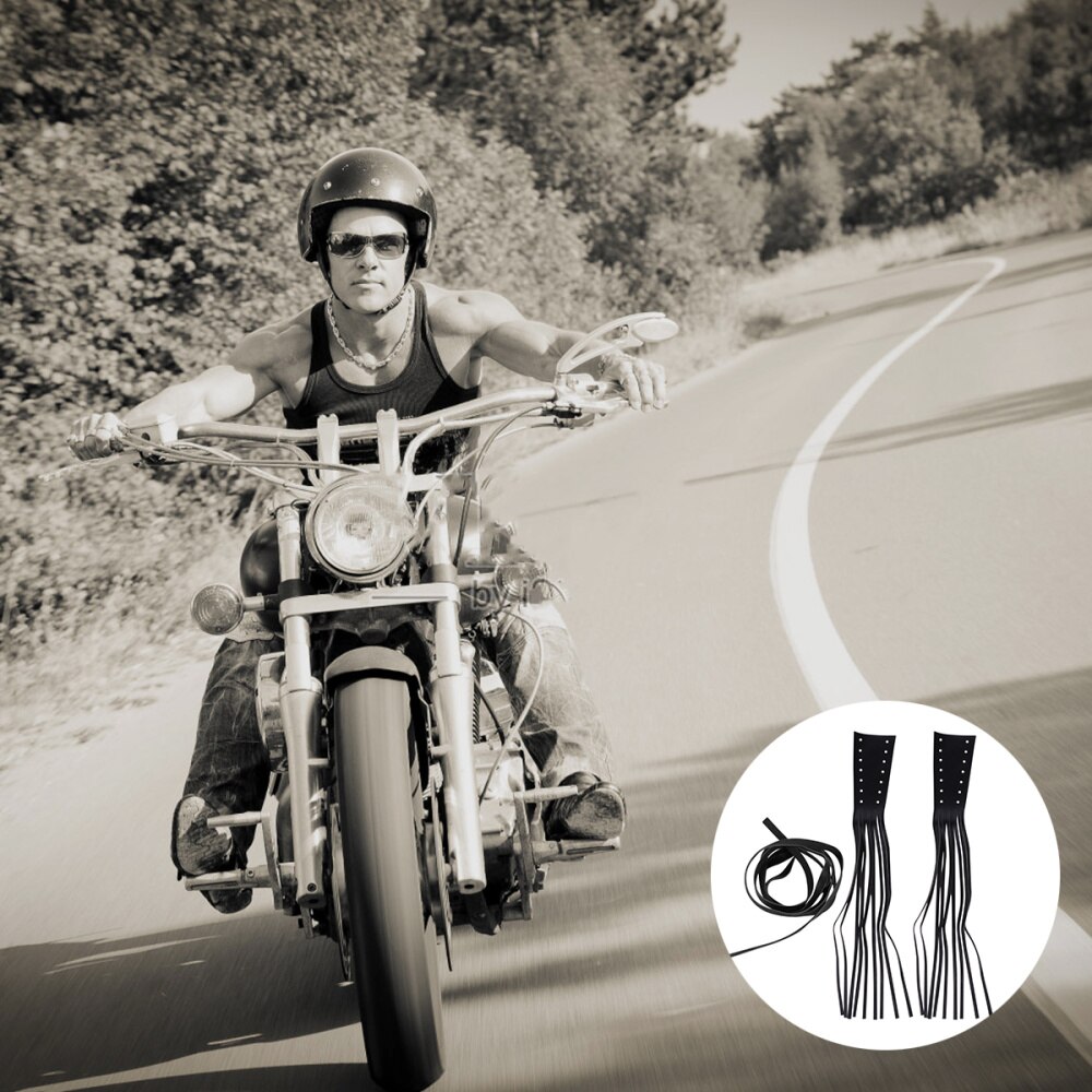1 paar handvatten kwast motorfiets universeel kunstleer handvat hoes handvatten franje hendel hoes voor
