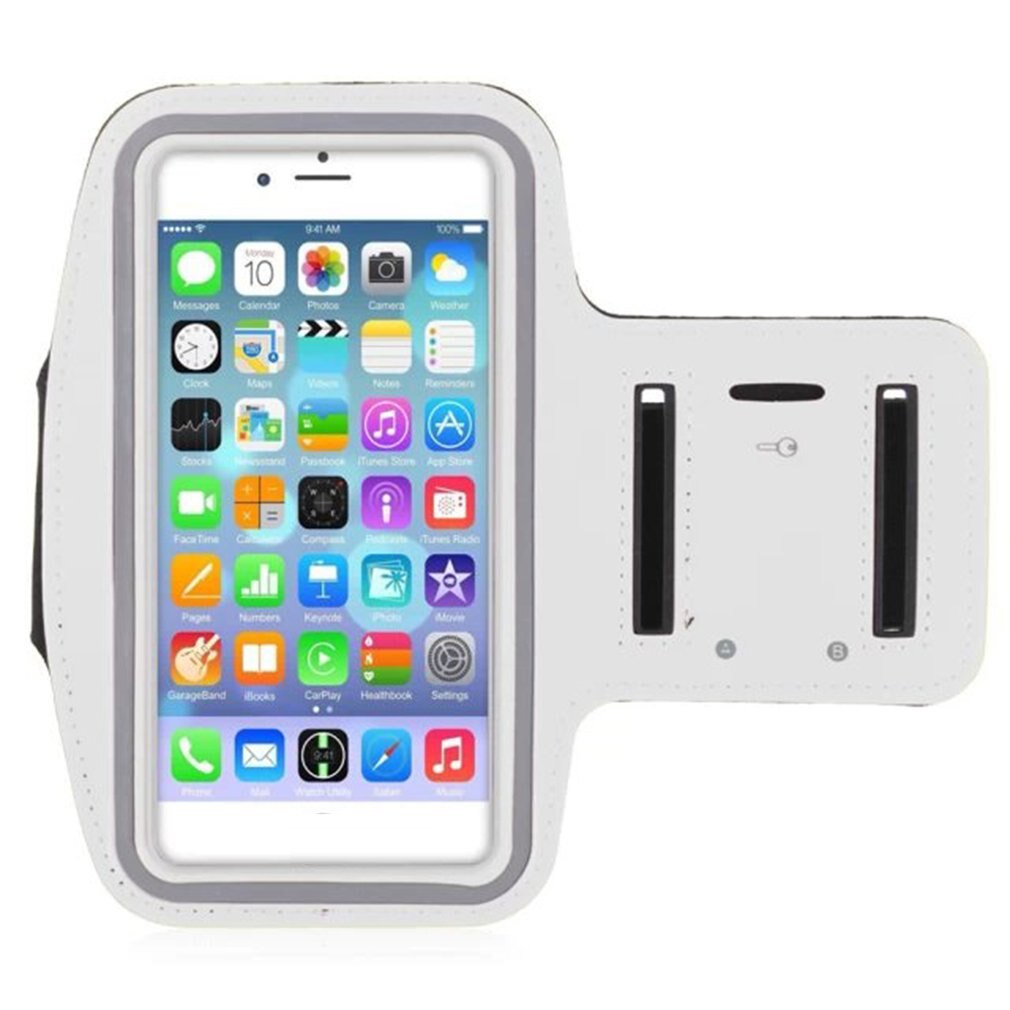 Suporte de braço proteção para esportes, suporte de braço para celular, manga de proteção para esportes, corrida, à prova d' água, casual, corrida, para iphone: 5.5 gray