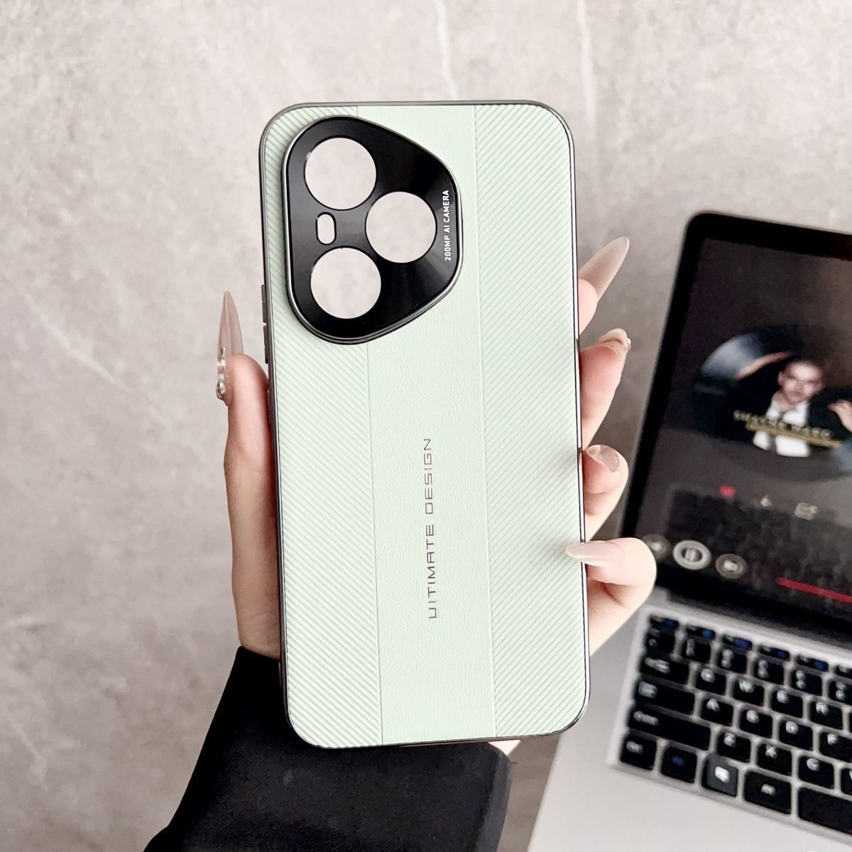 For Huawei Honor 400 Pro Case Luxury Plating Hard PU Protective Back Cover Case For Huawei Honor 400 400Pro Phone Shell: SKY BLUE / Honor 400 (Global)